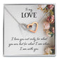 To My Love I Love You Not Only Inseparable Necklace-Express Your Love Gifts
