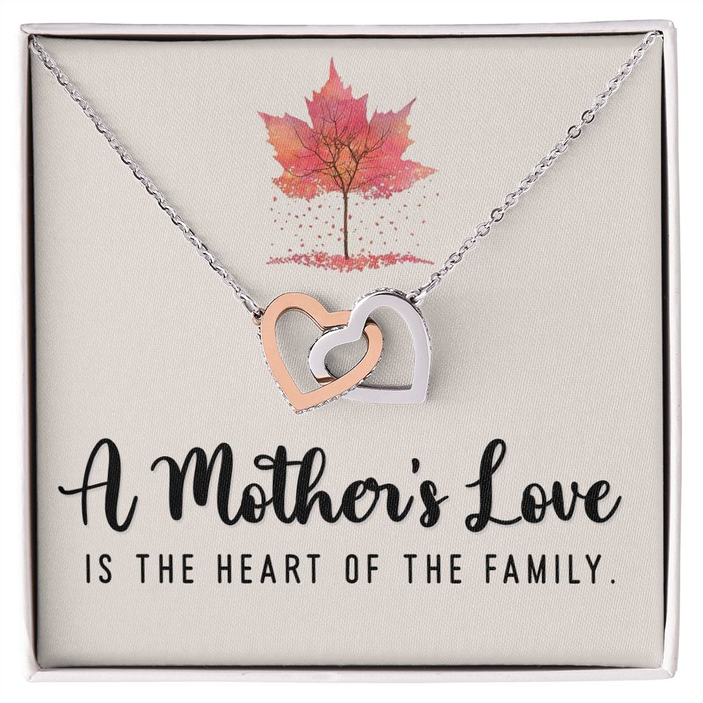 To My Mom A Mothers Love is The Heart of The Family Inseparable Necklace-Express Your Love Gifts