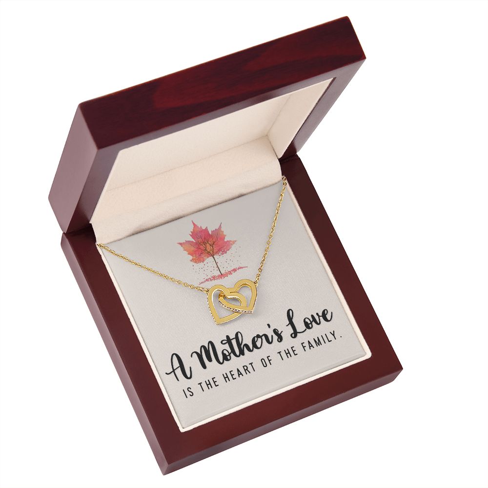 To My Mom A Mothers Love is The Heart of The Family Inseparable Necklace-Express Your Love Gifts