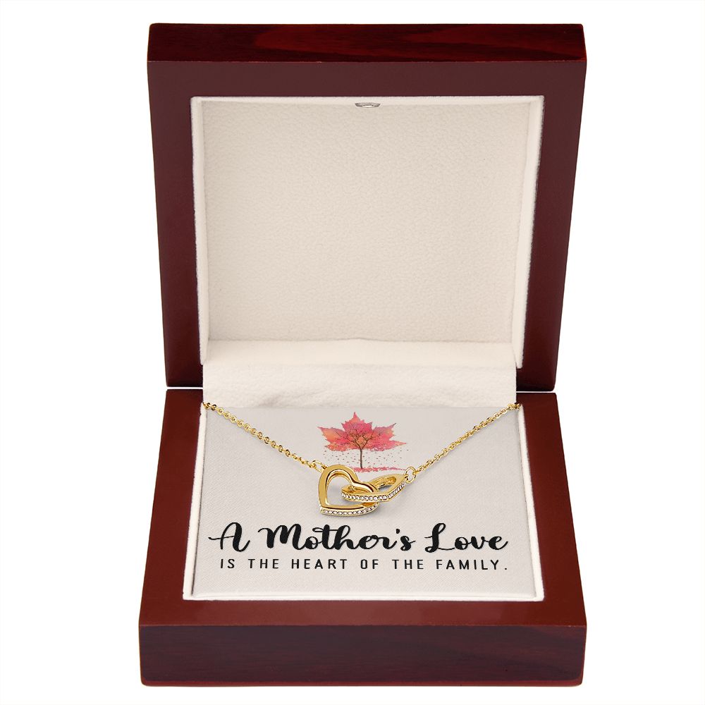 To My Mom A Mothers Love is The Heart of The Family Inseparable Necklace-Express Your Love Gifts