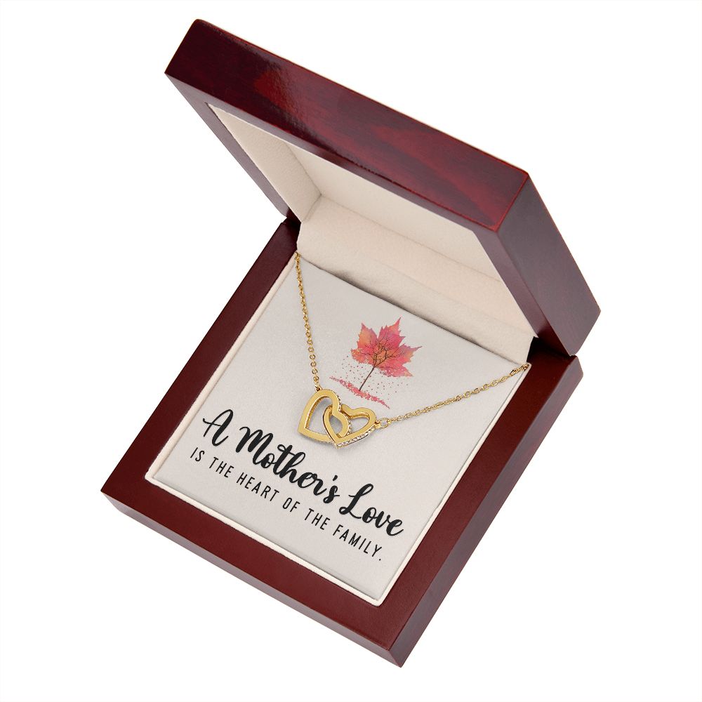 To My Mom A Mothers Love is The Heart of The Family Inseparable Necklace-Express Your Love Gifts