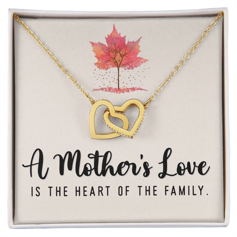 To My Mom A Mothers Love is The Heart of The Family Inseparable Necklace-Express Your Love Gifts