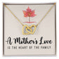 To My Mom A Mothers Love is The Heart of The Family Inseparable Necklace-Express Your Love Gifts