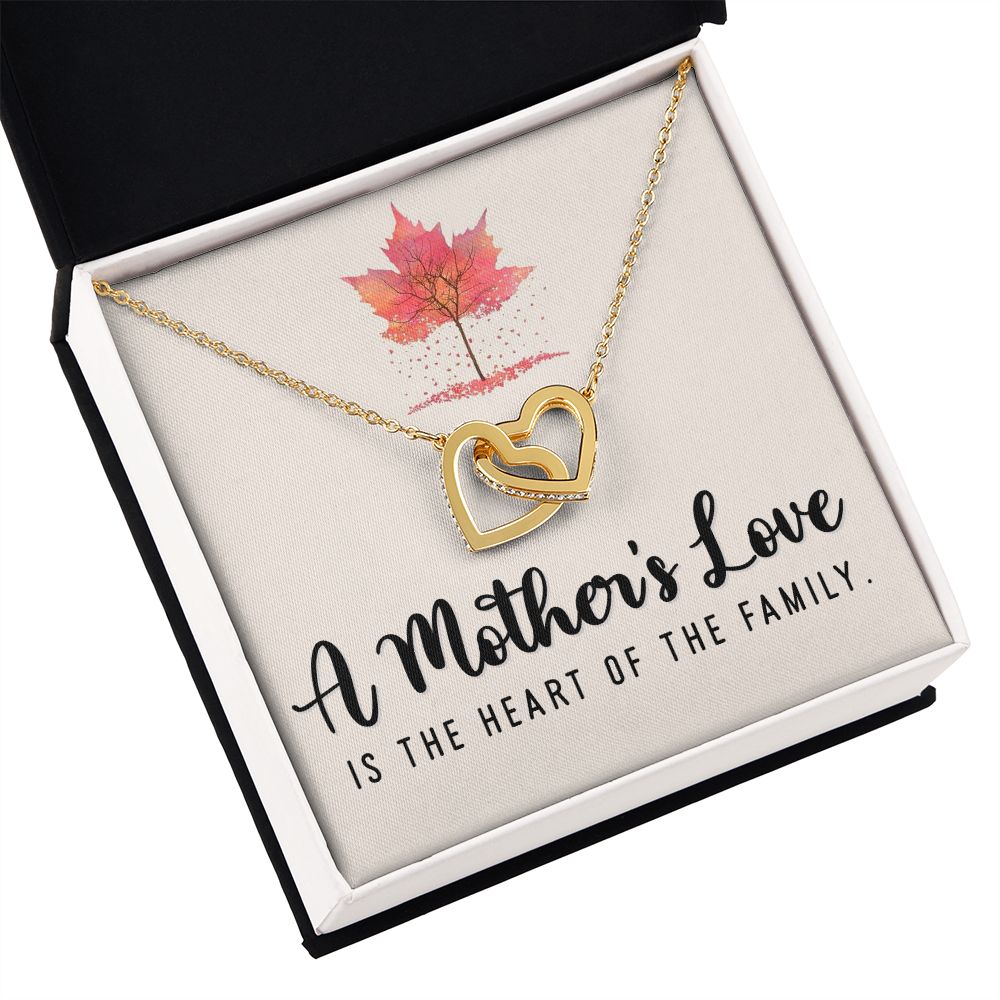 To My Mom A Mothers Love is The Heart of The Family Inseparable Necklace-Express Your Love Gifts