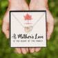 To My Mom A Mothers Love is The Heart of The Family Inseparable Necklace-Express Your Love Gifts