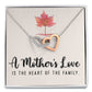 To My Mom A Mothers Love is The Heart of The Family Inseparable Necklace-Express Your Love Gifts