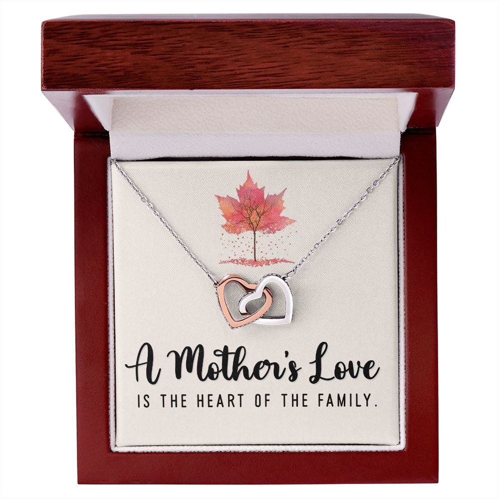 To My Mom A Mothers Love is The Heart of The Family Inseparable Necklace-Express Your Love Gifts