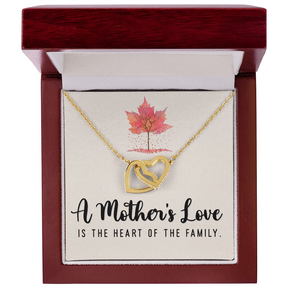 To My Mom A Mothers Love is The Heart of The Family Inseparable Necklace-Express Your Love Gifts
