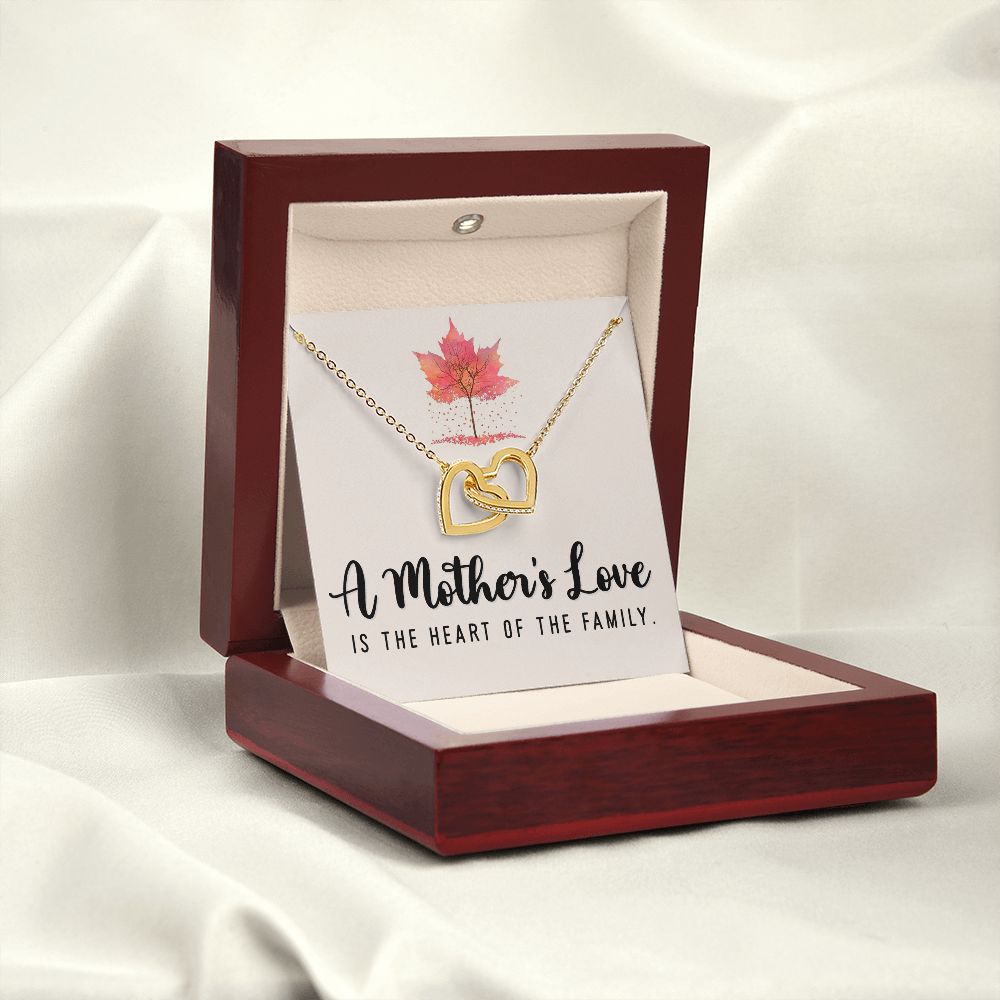 To My Mom A Mothers Love is The Heart of The Family Inseparable Necklace-Express Your Love Gifts