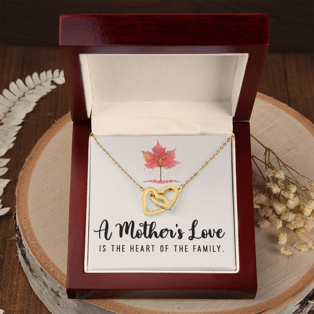 To My Mom A Mothers Love is The Heart of The Family Inseparable Necklace-Express Your Love Gifts