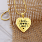 To My Mom Best Mom Ever Necklace Stainless Steel or 18k Gold Heart 18-22"-Express Your Love Gifts