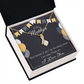 To My Mom Birthday Card Because of You Mom Alluring Ribbon Necklace Message Card-Express Your Love Gifts