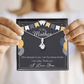 To My Mom Birthday Card Because of You Mom Alluring Ribbon Necklace Message Card-Express Your Love Gifts