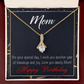 To My Mom Birthday Card Blessings and Joy Alluring Ribbon Necklace Message Card-Express Your Love Gifts