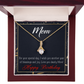 To My Mom Birthday Card Blessings and Joy Alluring Ribbon Necklace Message Card-Express Your Love Gifts
