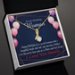 To My Mom Birthday Card Mom and Best Friend Alluring Ribbon Necklace Message Card-Express Your Love Gifts