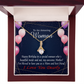 To My Mom Birthday Card Mom and Best Friend Alluring Ribbon Necklace Message Card-Express Your Love Gifts