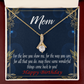 To My Mom Birthday Card Wonderful Things Alluring Ribbon Necklace Message Card-Express Your Love Gifts