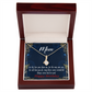 To My Mom Birthday Card Wonderful Things Alluring Ribbon Necklace Message Card-Express Your Love Gifts