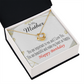 To My Mom Birthday Message Beautiful Lady Mom Infinity Knot Necklace Message Card-Express Your Love Gifts
