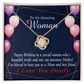 To My Mom Birthday Message Mom and Best Friend Infinity Knot Necklace Message Card-Express Your Love Gifts