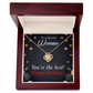 To My Mom Birthday Message The Best Mom Infinity Knot Necklace Message Card-Express Your Love Gifts