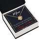 To My Mom Birthday Message To the Moon and Back Infinity Knot Necklace Message Card-Express Your Love Gifts
