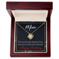 To My Mom Birthday Message To the Moon and Back Infinity Knot Necklace Message Card-Express Your Love Gifts