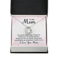 To My Mom For All The Times Forever Necklace w Message Card-Express Your Love Gifts