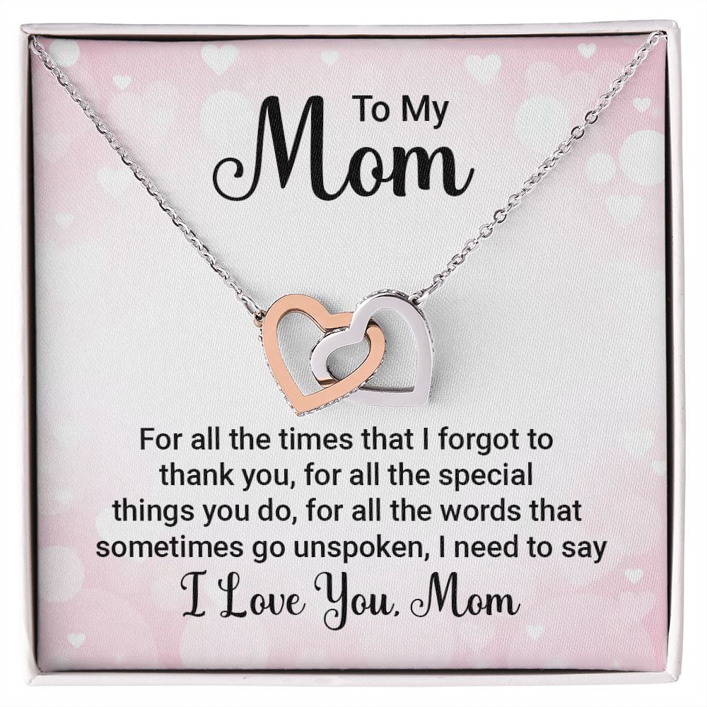 To My Mom For All The Times Inseparable Necklace-Express Your Love Gifts