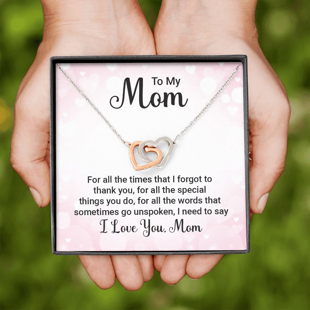 To My Mom For All The Times Inseparable Necklace-Express Your Love Gifts