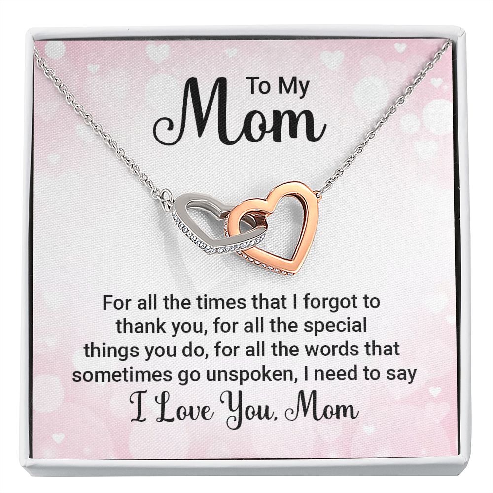 To My Mom For All The Times Inseparable Necklace-Express Your Love Gifts