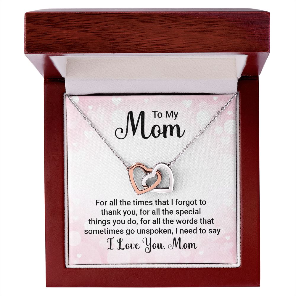 To My Mom For All The Times Inseparable Necklace-Express Your Love Gifts