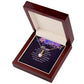 To My Mom I Just Want to Say Thank You Alluring Ribbon Necklace Message Card-Express Your Love Gifts