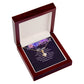 To My Mom I Just Want to Say Thank You Alluring Ribbon Necklace Message Card-Express Your Love Gifts