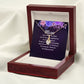 To My Mom I Just Want to Say Thank You Alluring Ribbon Necklace Message Card-Express Your Love Gifts