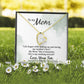 To My Mom Life Began With Walking Up Forever Necklace w Message Card-Express Your Love Gifts