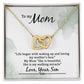 To My Mom Life Began With Walking Up Inseparable Necklace-Express Your Love Gifts