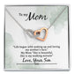 To My Mom Life Began With Walking Up Inseparable Necklace-Express Your Love Gifts