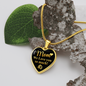 To My Mom Love You So Much Necklace Stainless Steel or 18k Gold Heart 18-22"-Express Your Love Gifts