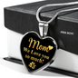 To My Mom Love You So Much Necklace Stainless Steel or 18k Gold Heart 18-22"-Express Your Love Gifts