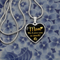 To My Mom Love You So Much Necklace Stainless Steel or 18k Gold Heart 18-22"-Express Your Love Gifts