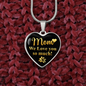 To My Mom Love You So Much Necklace Stainless Steel or 18k Gold Heart 18-22"-Express Your Love Gifts