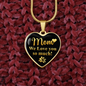 To My Mom Love You So Much Necklace Stainless Steel or 18k Gold Heart 18-22"-Express Your Love Gifts