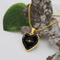 To My Mom Loving And Encouraging Mom Necklace Stainless Steel or 18k Gold Heart 18-22"-Express Your Love Gifts