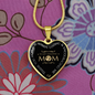 To My Mom Loving And Encouraging Mom Necklace Stainless Steel or 18k Gold Heart 18-22"-Express Your Love Gifts