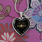 To My Mom Loving And Encouraging Mom Necklace Stainless Steel or 18k Gold Heart 18-22"-Express Your Love Gifts