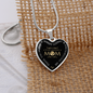 To My Mom Loving And Encouraging Mom Necklace Stainless Steel or 18k Gold Heart 18-22"-Express Your Love Gifts