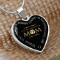 To My Mom Loving And Encouraging Mom Necklace Stainless Steel or 18k Gold Heart 18-22"-Express Your Love Gifts