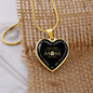 To My Mom Loving And Encouraging Mom Necklace Stainless Steel or 18k Gold Heart 18-22"-Express Your Love Gifts